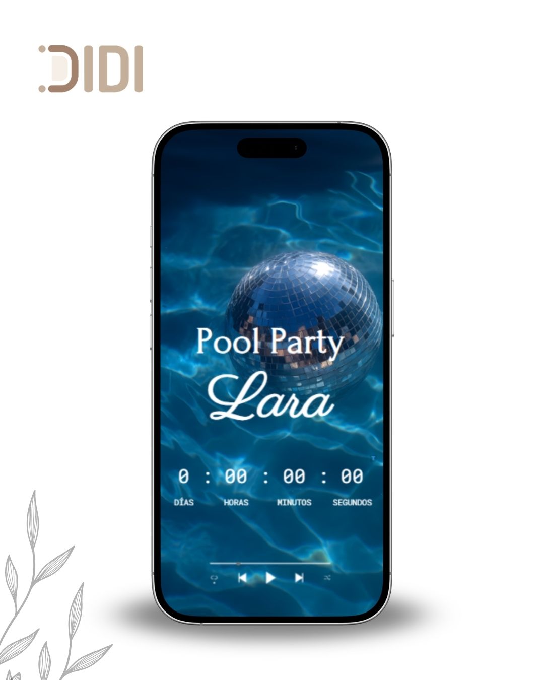 Invitación XV Pool Party